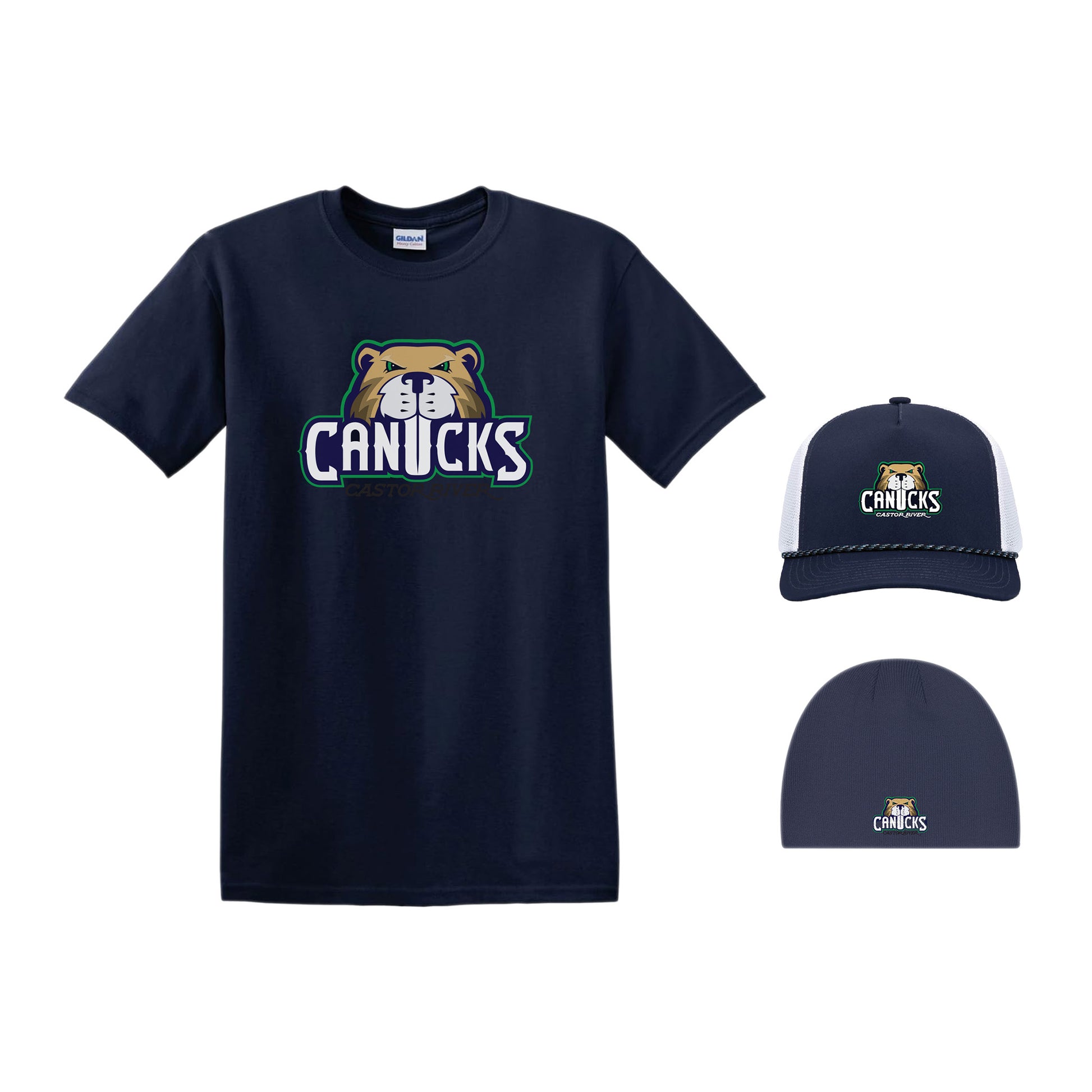 CASTOR RIVER CANUCKS - Hat Trick Combo - Short Sleeve T-Shirt