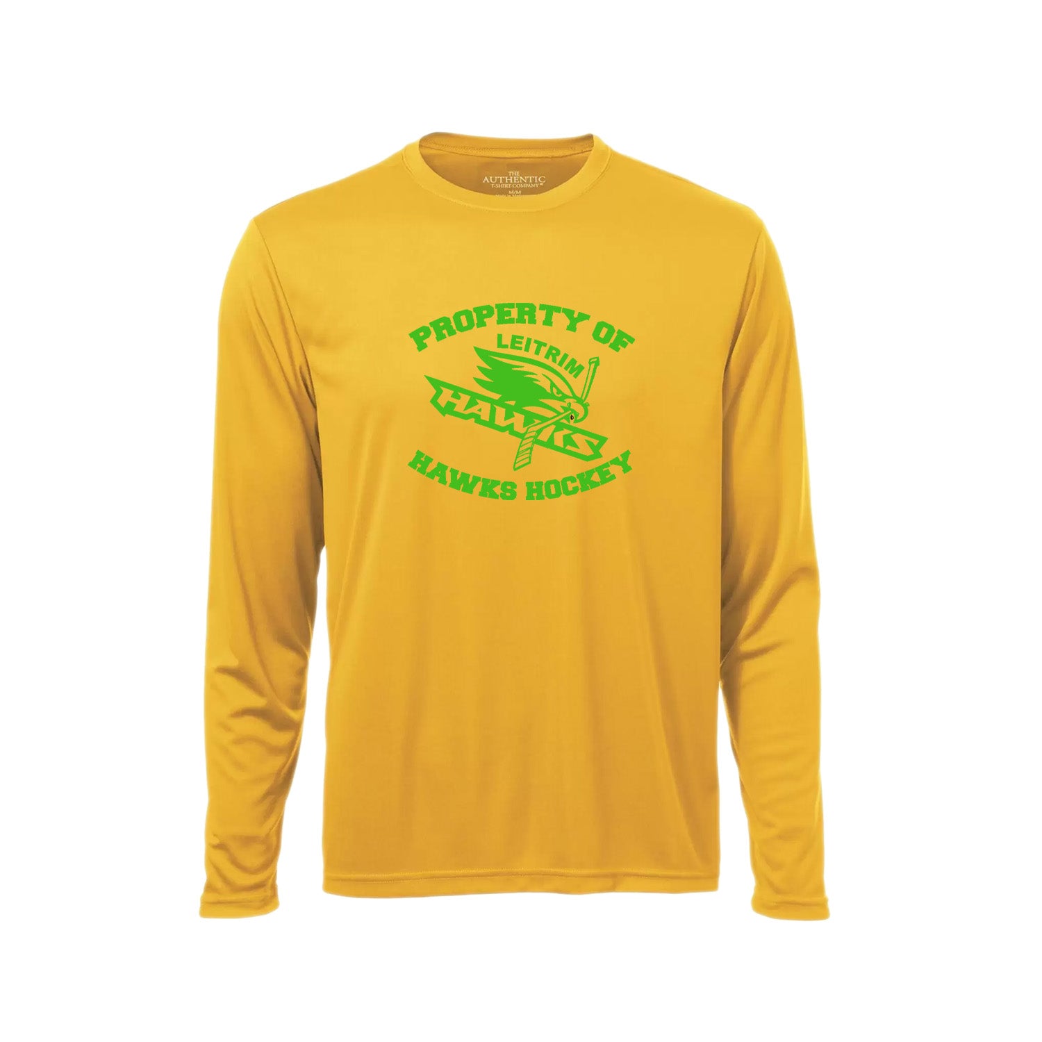 LEITRIM HAWKS - Long Sleeve Performance Shirt (Property Of Logo)