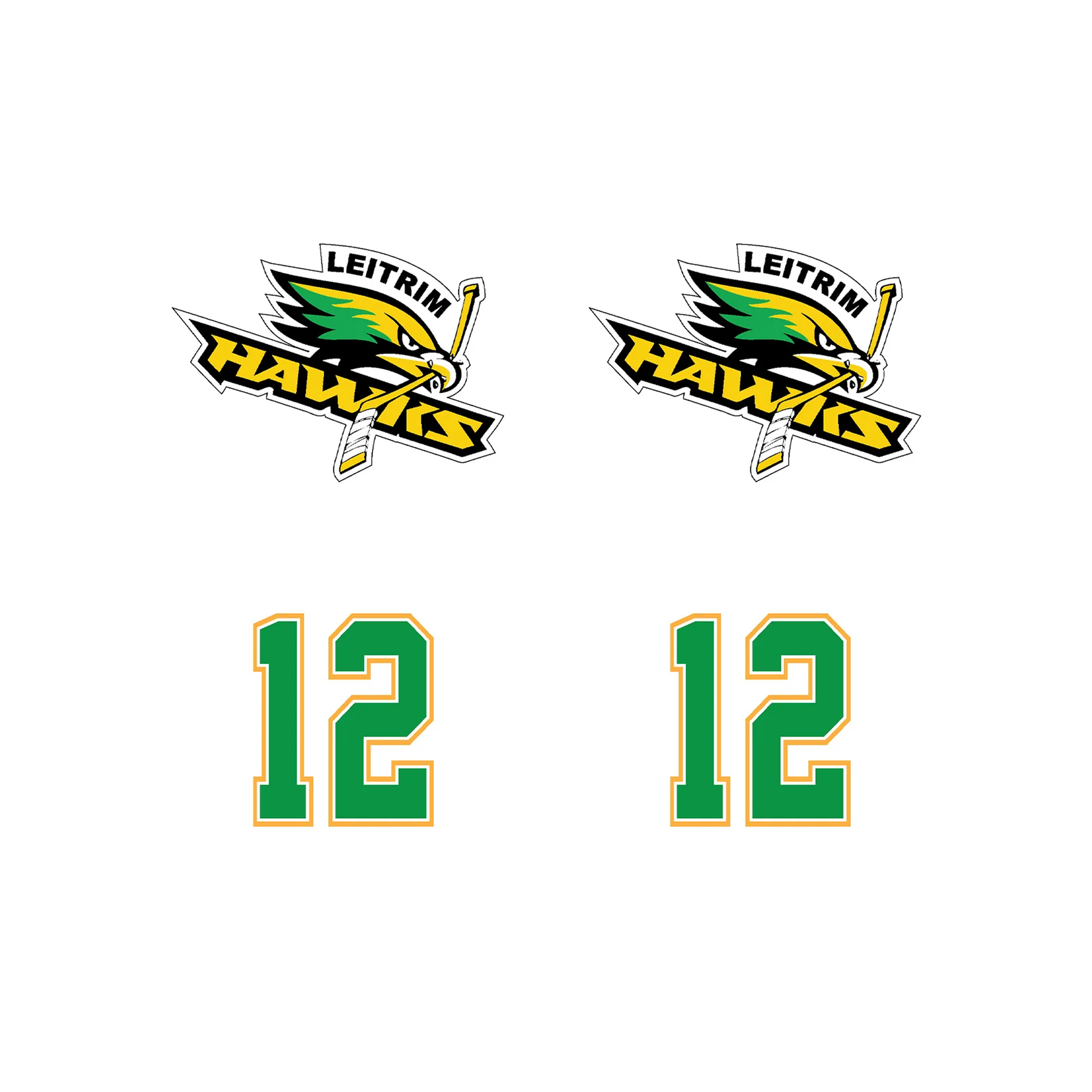 LEITRIM HAWKS - Helmet Stickers