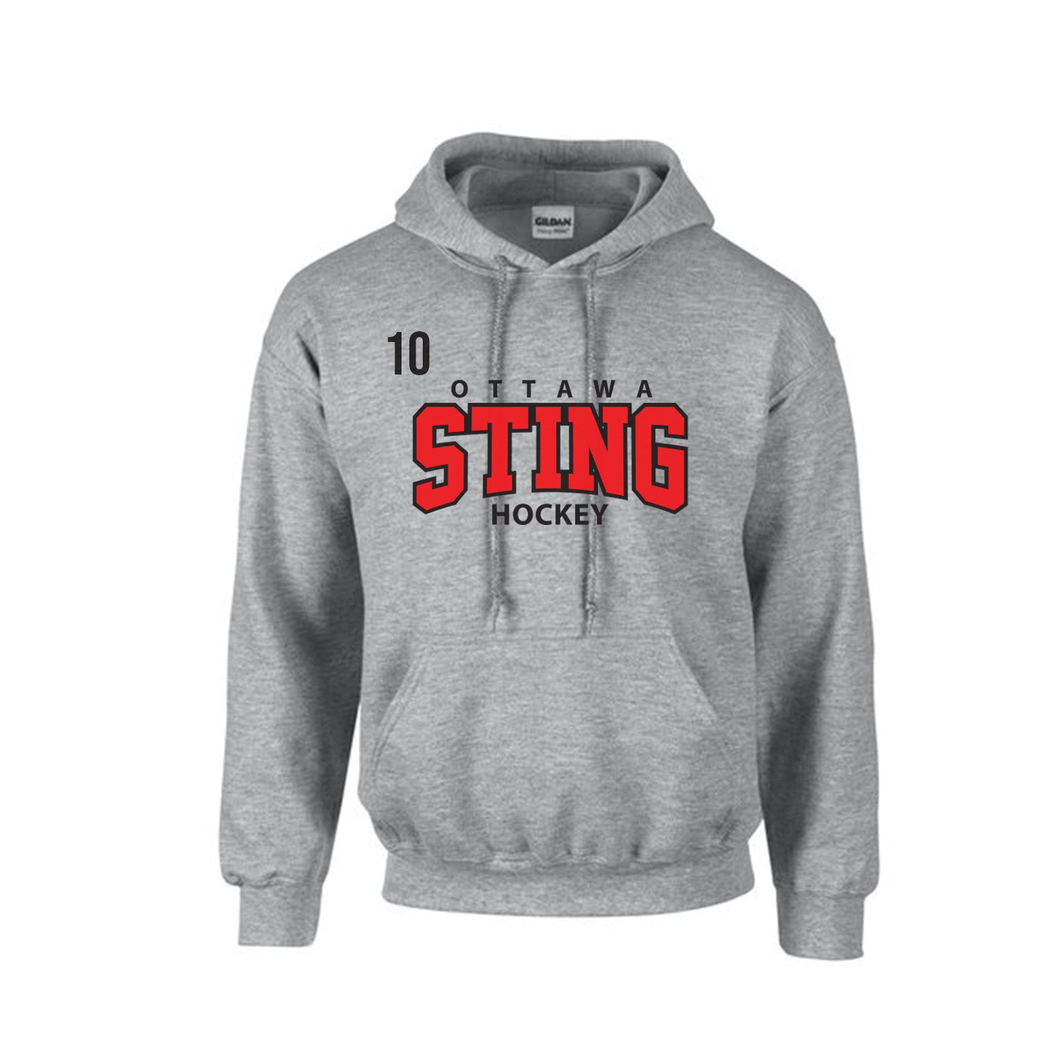 OTTAWA STING - Poly/Cotton Hooded Sweatshirts - grey