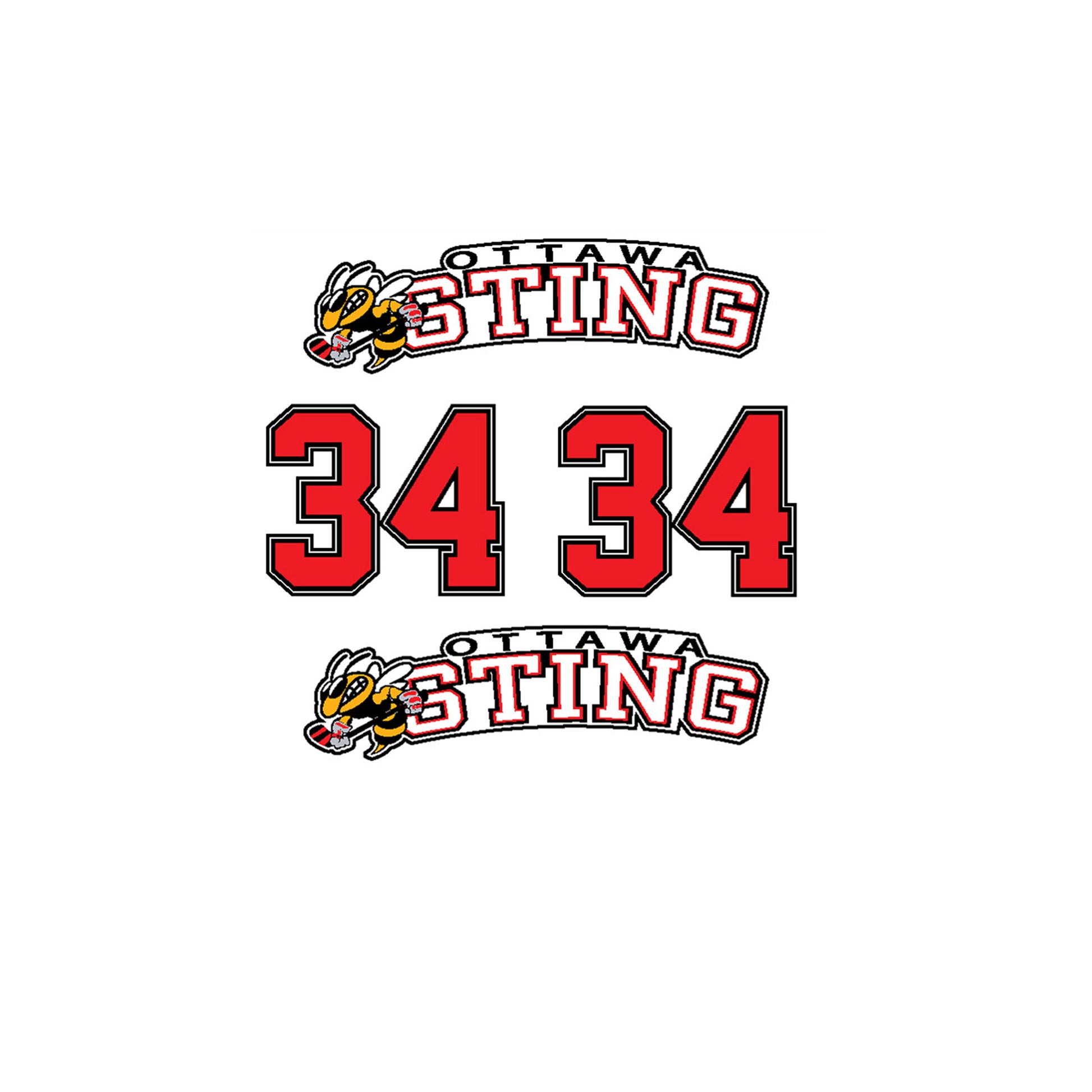 OTTAWA STING - Helmet Stickers