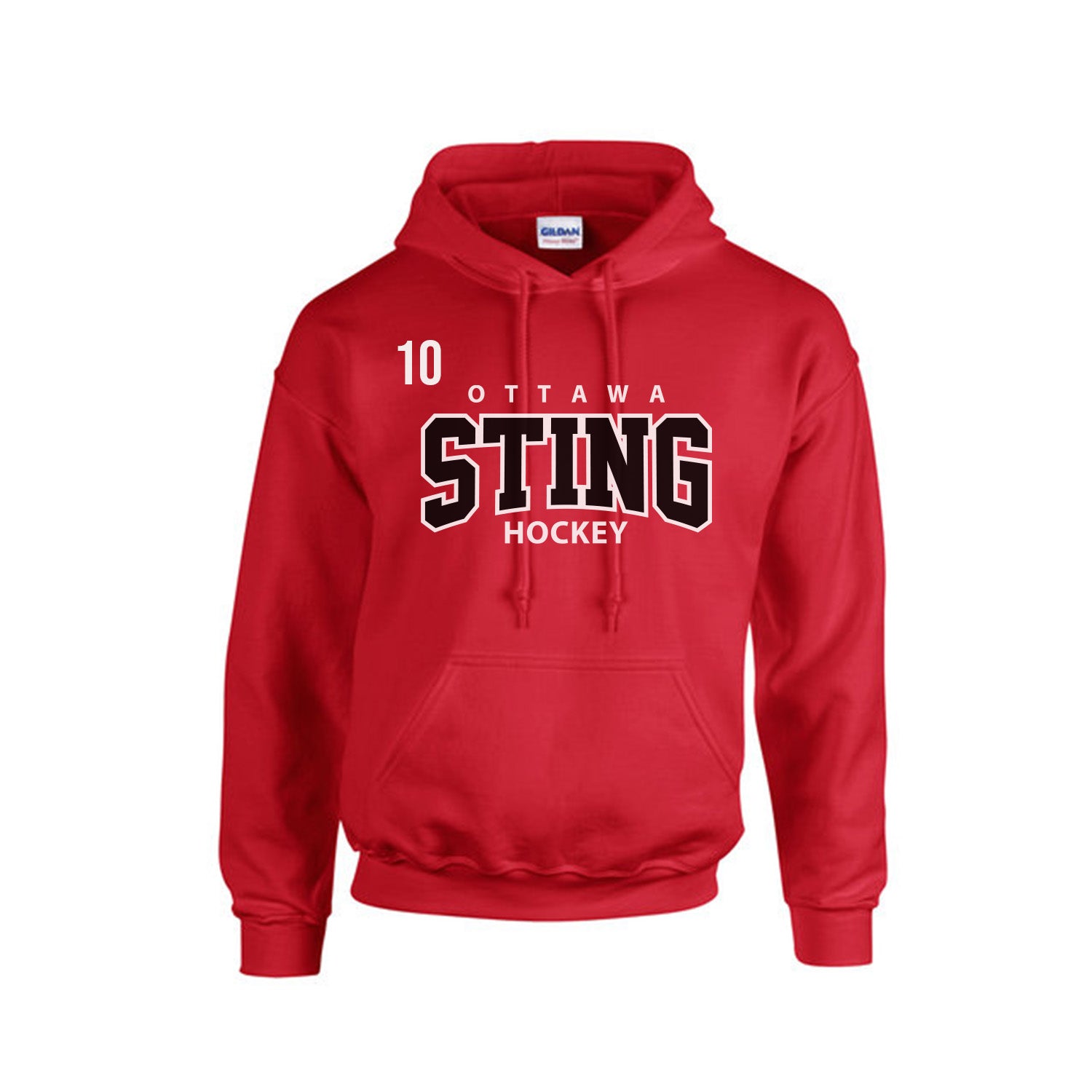OTTAWA STING - Poly/Cotton Hooded Sweatshirts - red