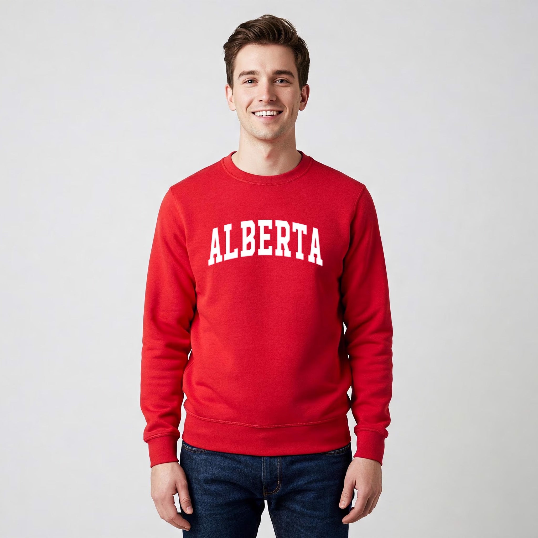 ALBERTA - Crewneck - red