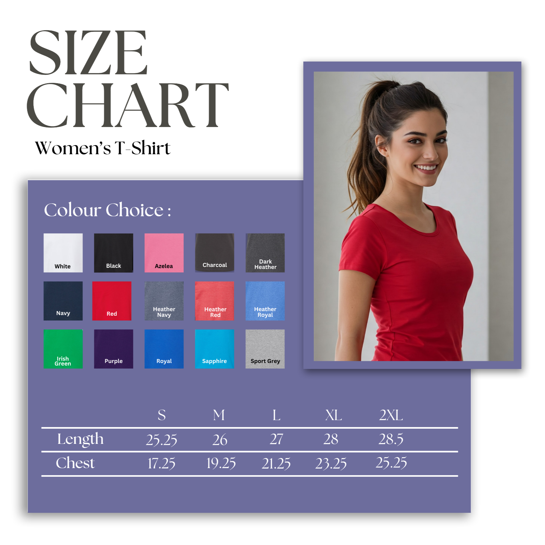 Sizing chart - womens