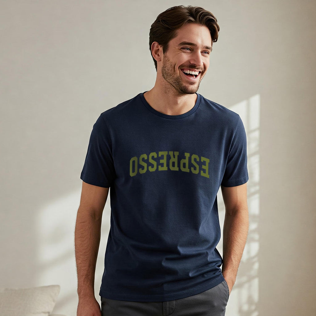 ESPRESSO Collegiate T-Shirt - Coffee Lover Tee (Women's & Men's)