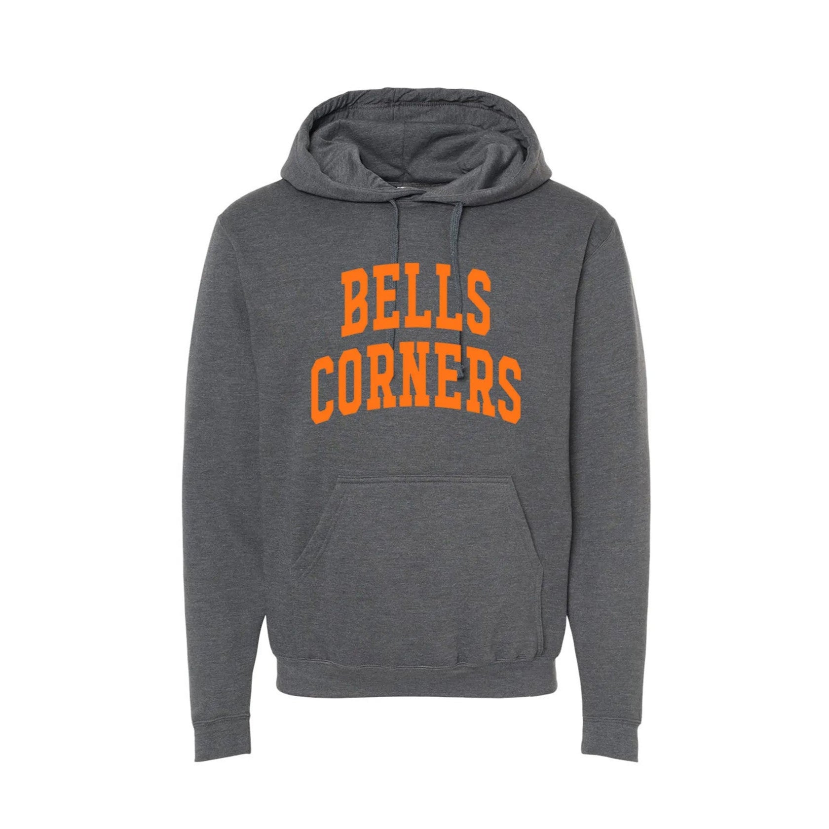 BELLS CORNERS - Crewneck & Hoodie grey with orange printing on front