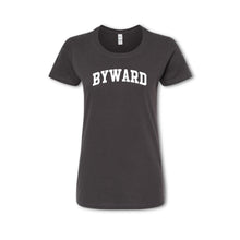Load image into Gallery viewer, A gray t-shirt with the text &#39;BYWARD&#39; printed in white on the chest.
