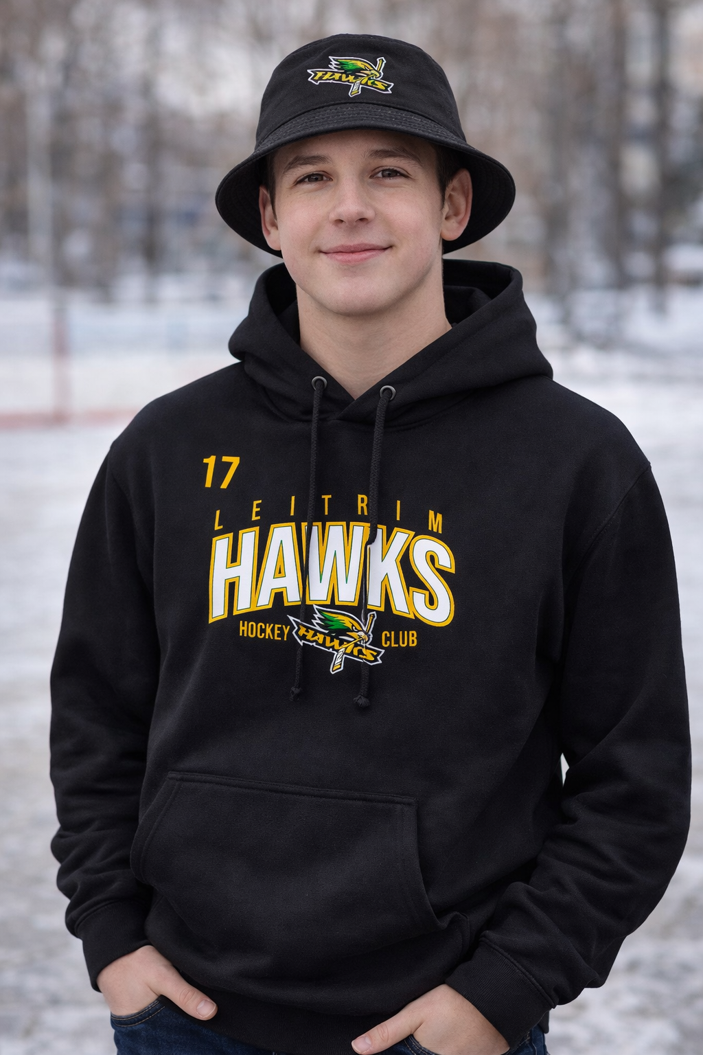 LEITRIM HAWKS - *NEW* Cotton Hoodie (Locker Room)