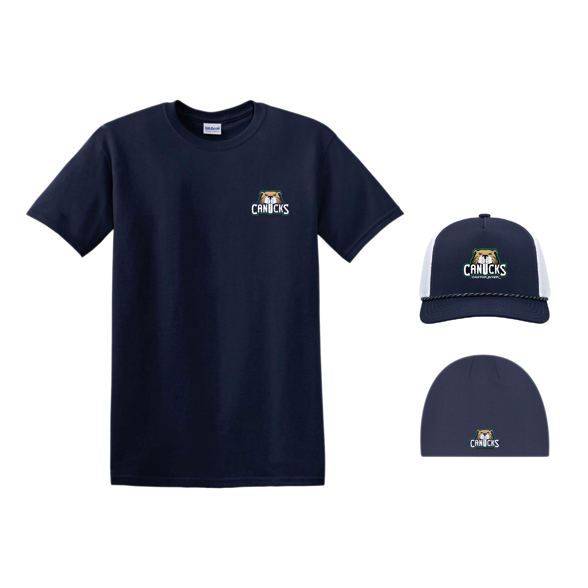 CASTOR RIVER CANUCKS - Hat Trick Combo - Short Sleeve T-Shirt