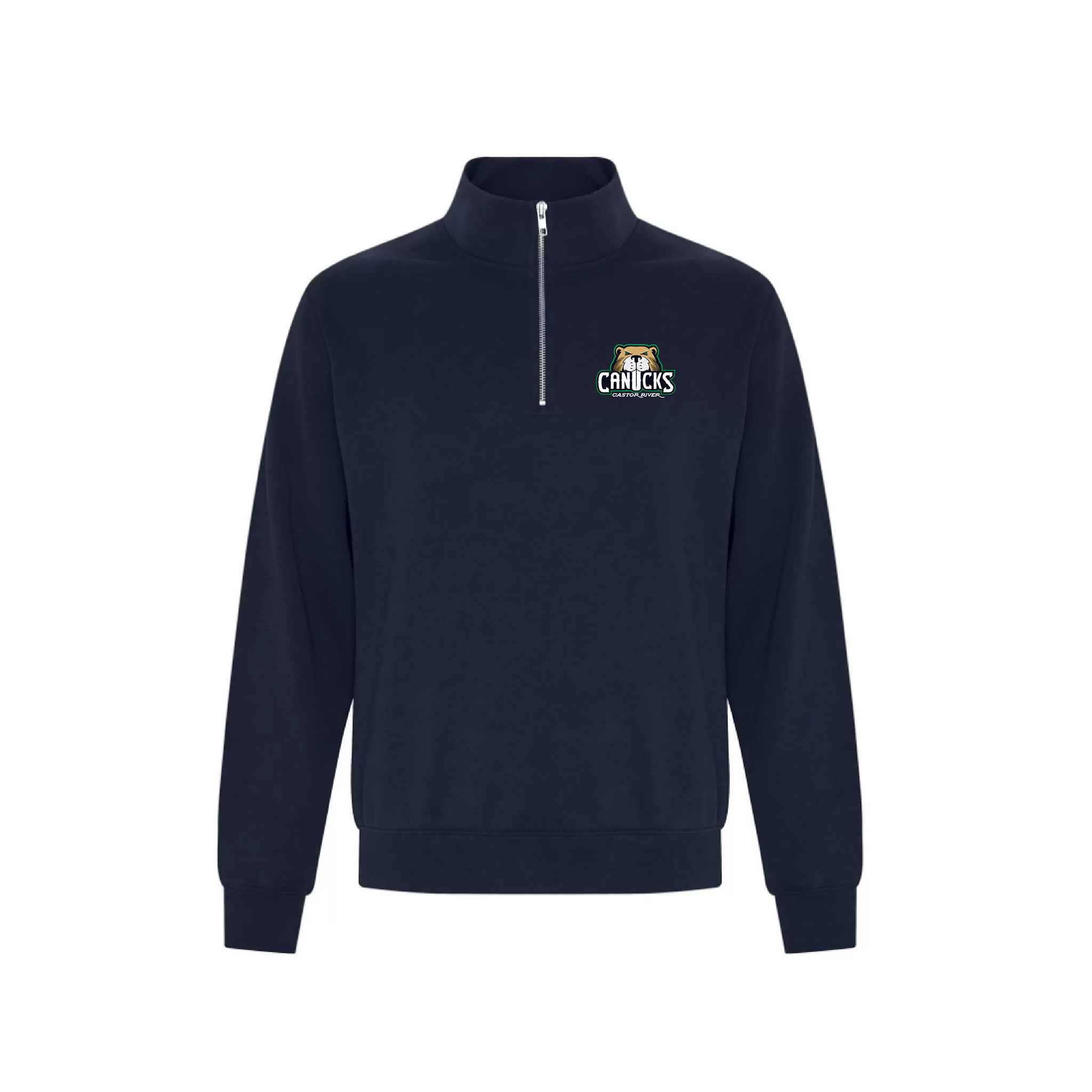 CASTOR RIVER CANUCKS - Navy 1/4 Zip Sweater
