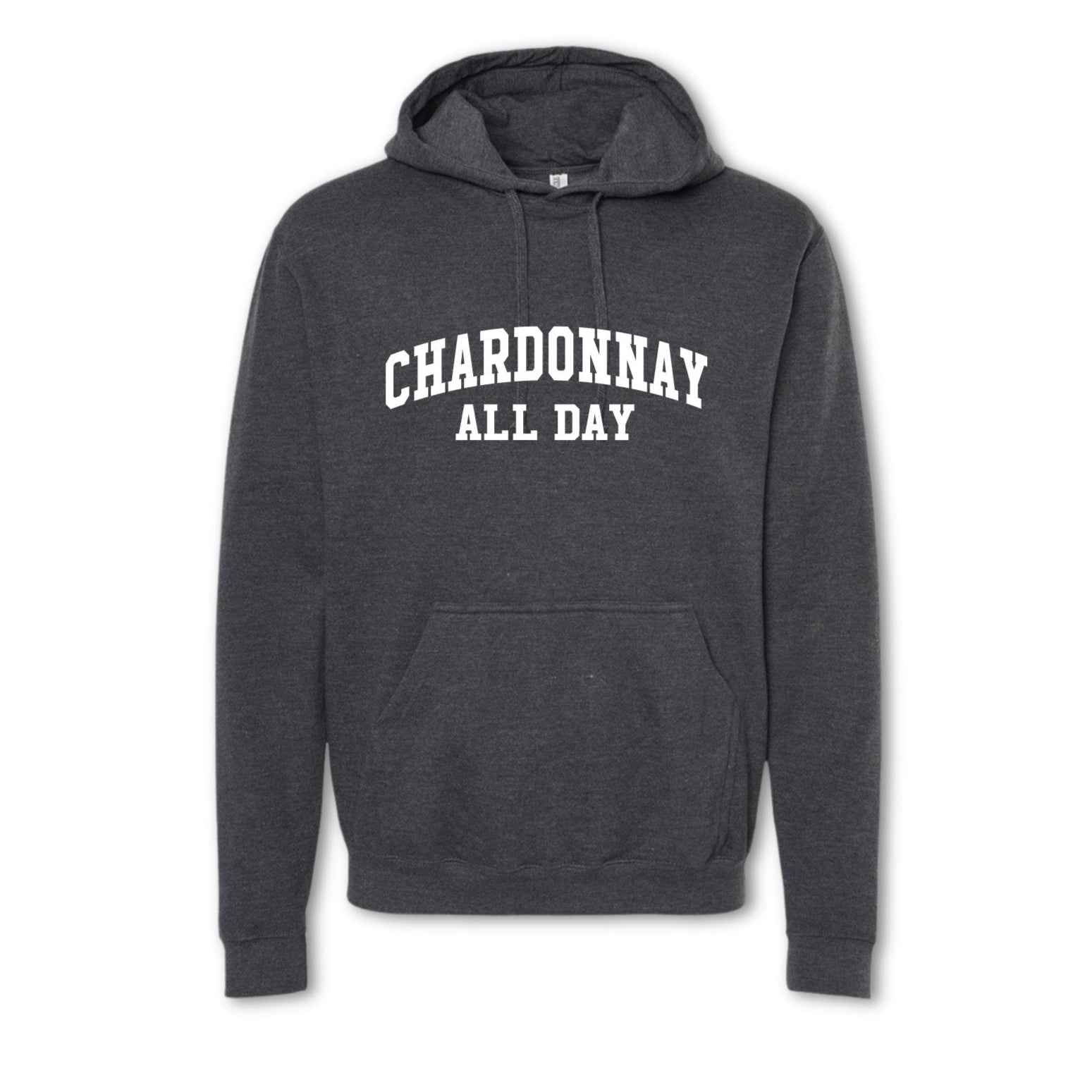CHARDONNAY ALL DAY Collegiate Sweatshirt - Hoodie - grey