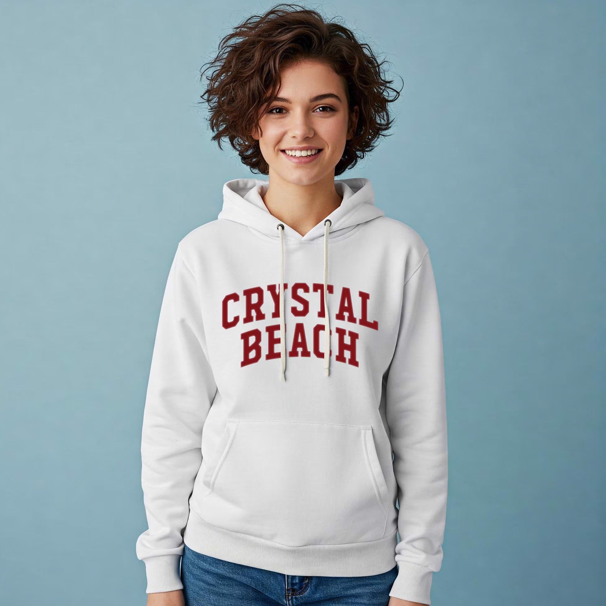 CRYSTAL BEACH - Crewneck & Hoodie white