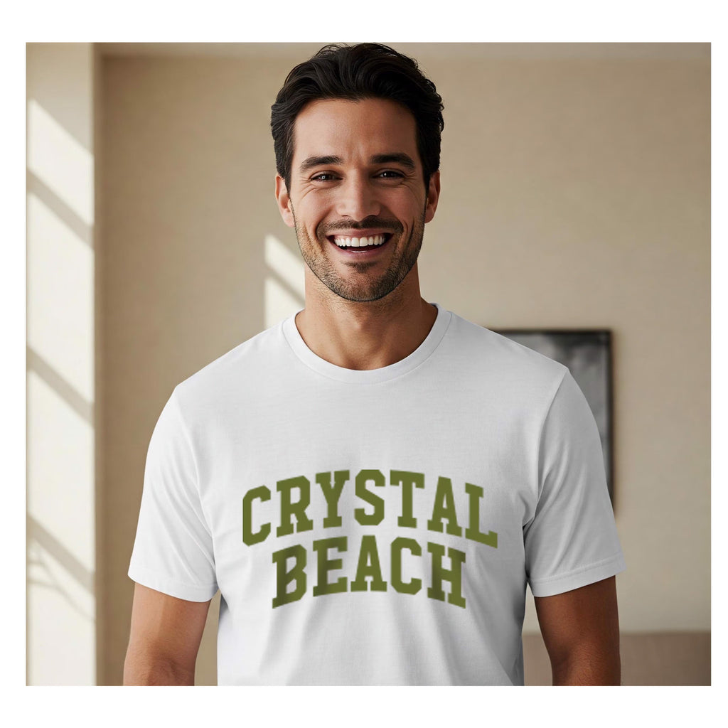 CRYSTAL BEACH - T-shirt (Women's & Men's) white