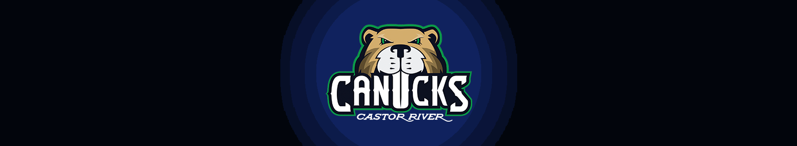 Official merchandise banner for Castor River Canucks apparel and gear