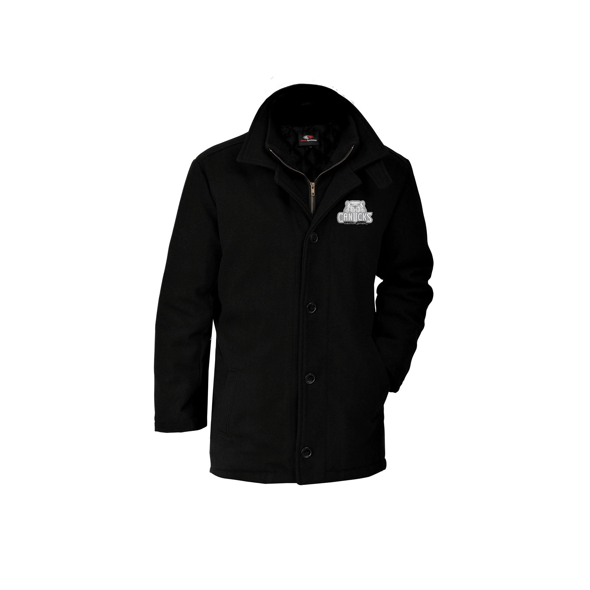 CASTOR RIVER CANUCKS - Melton Insulated Pea Coat (Men's Large)