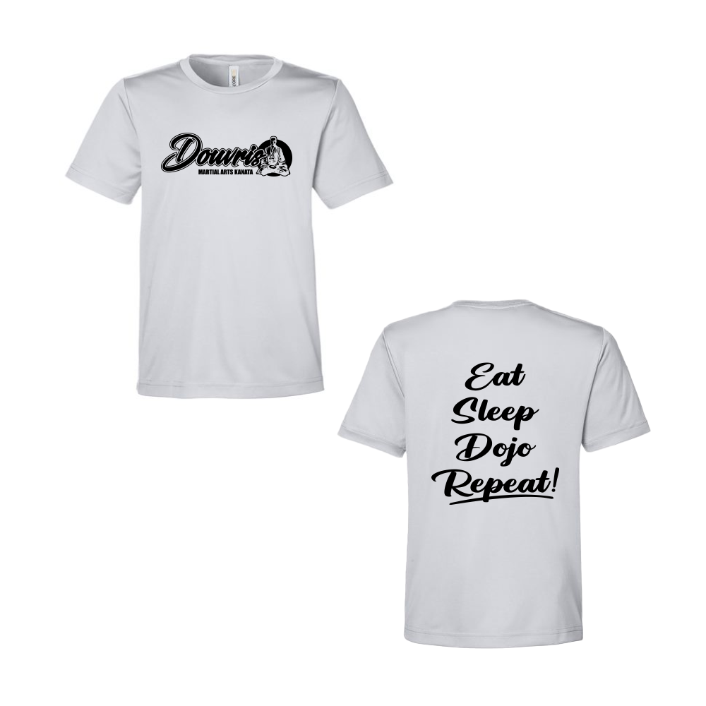 DOUVRIS - Performance Short Sleeve T-Shirt - Eat, Sleep, Dojo, Repeat!