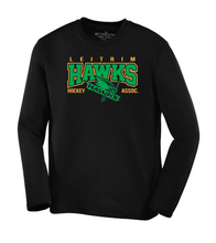 Load image into Gallery viewer, LEITRIM HAWKS - Dri-FIT Long Sleeve Shirt (Sticks Logo)
