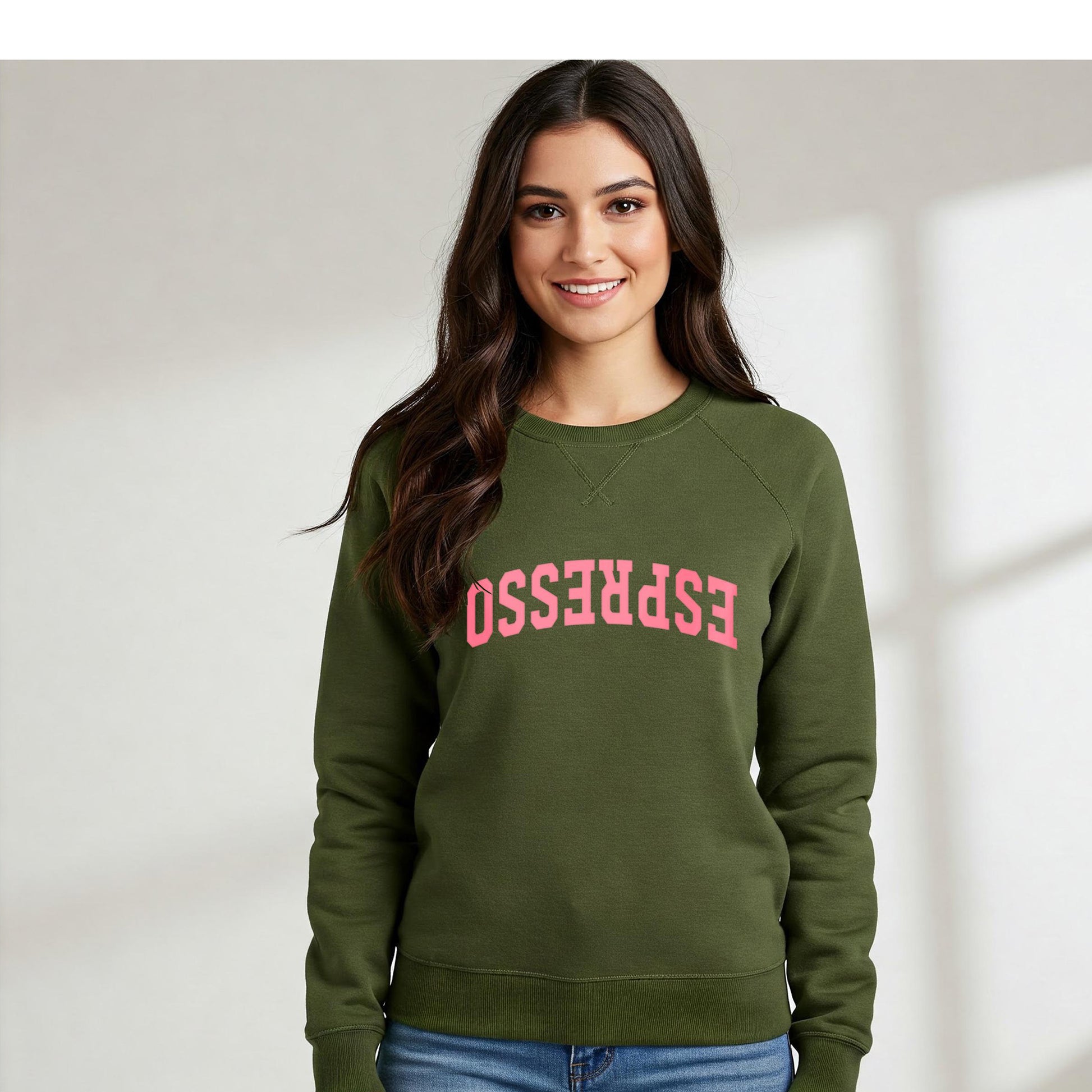 ESPRESSO Collegiate Sweatshirt - Crewneck & Hoodie - military