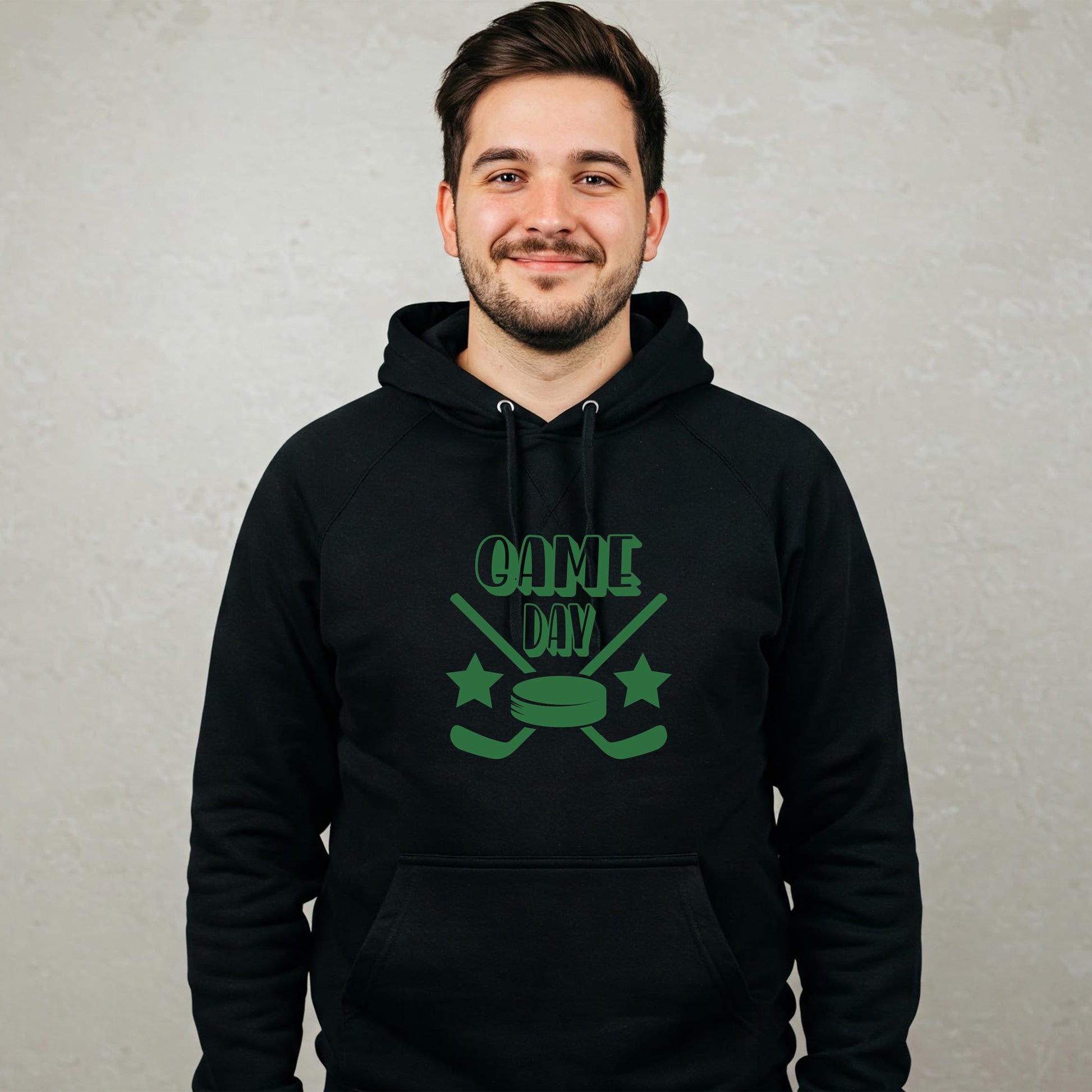 GAME DAY Hockey Sweatshirt - Crewneck & Hoodie black