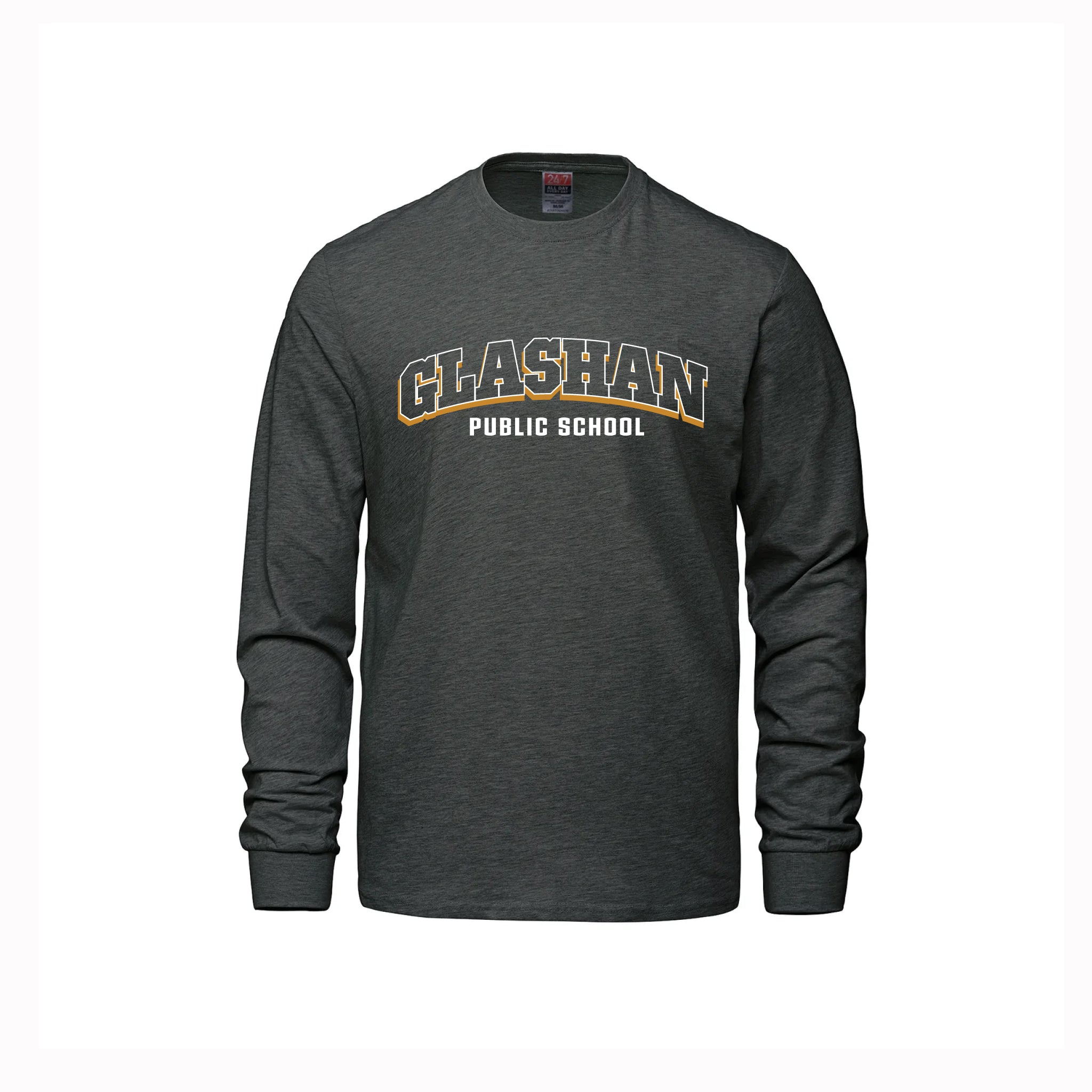 GLASHAN PUBLIC SCHOOL - Cotton Long Sleeve (Text)