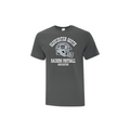 Dark Grey cotton t-shirt with 'Gloucester South Raiders Football' text and logo print in the centre.