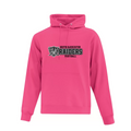 Pink hoodie with 'South Gloucester Raiders Football' text on a white background