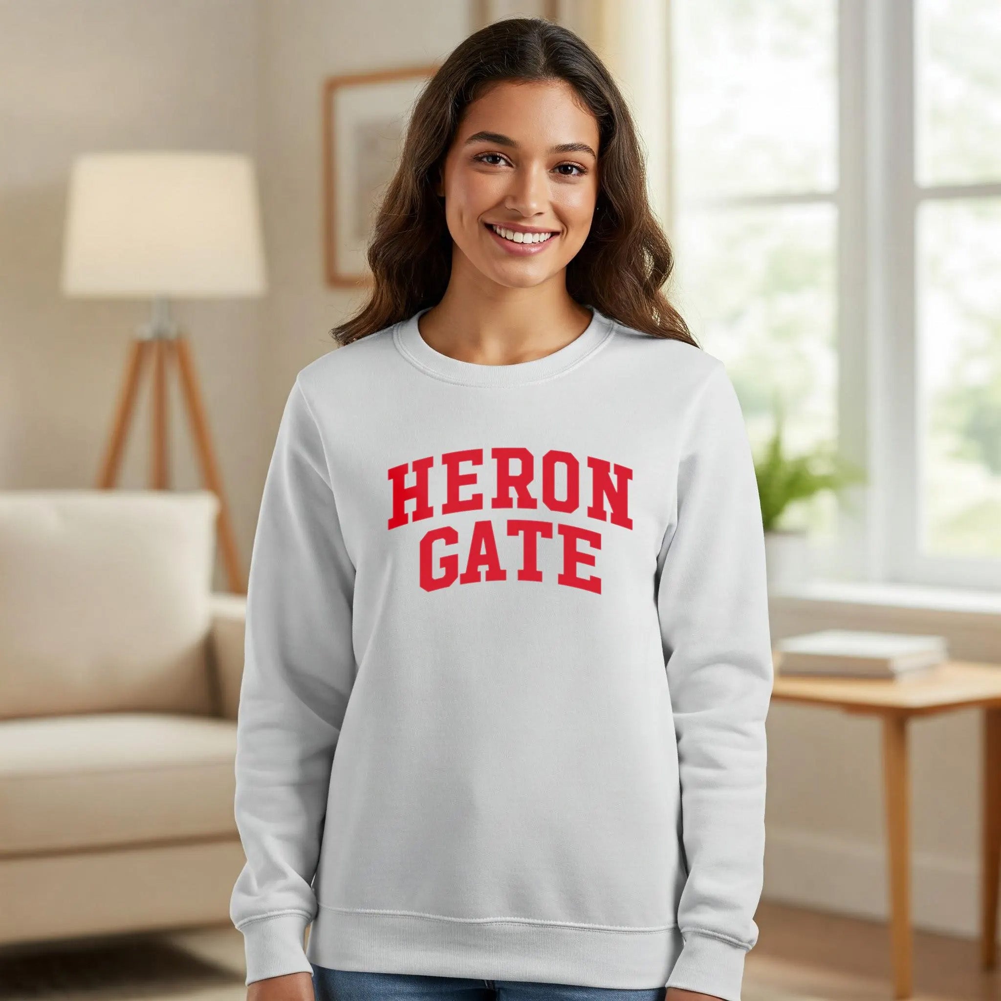 HERON GATE - Crewneck & Hoodie white