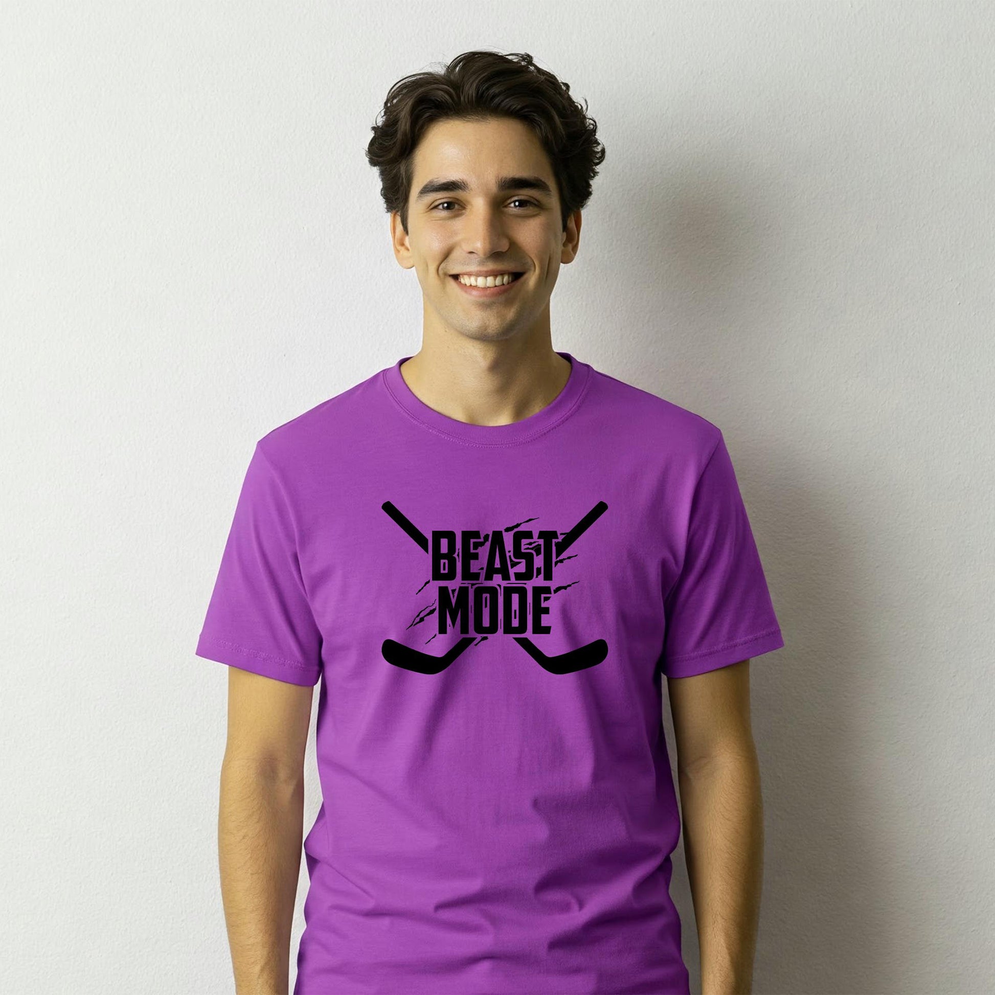 HOCKEY BEAST MODE T-Shirt - (Men's) - Purple