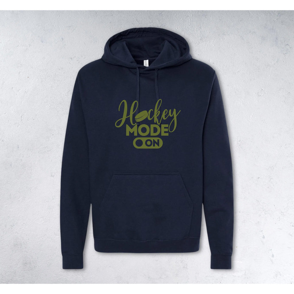 HOCKEY MODE - ON Sweatshirt - Crewneck & Hoodie - navy