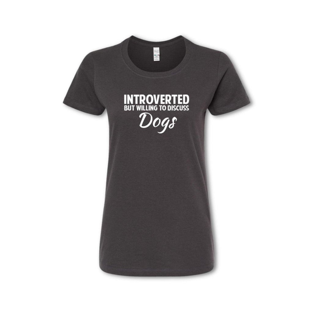 INTROVERTED BUT WILLING TO DISCUSS DOGS. T-Shirt - (Men's)