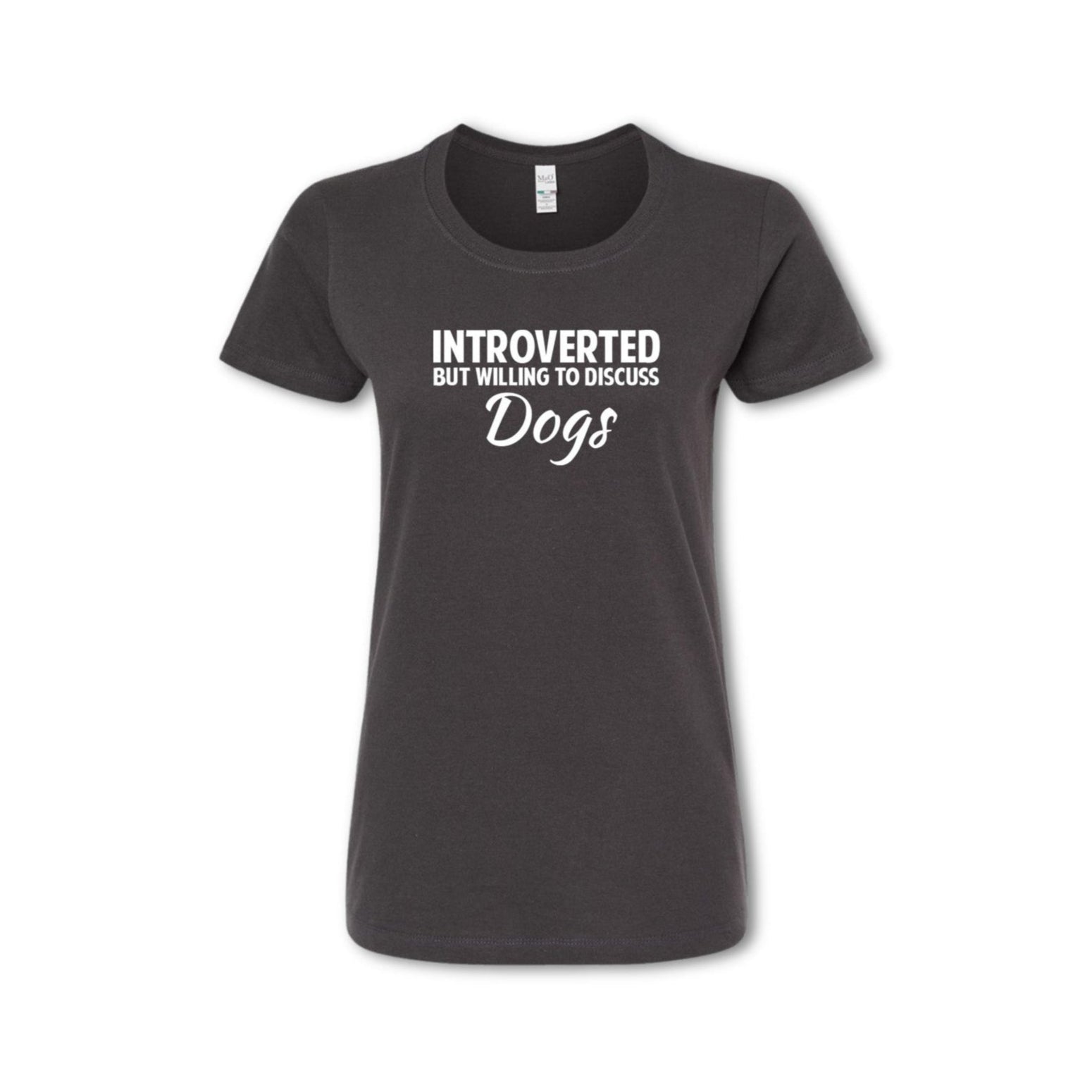 INTROVERTED BUT WILLING TO DISCUSS DOGS. T-Shirt - (Men's)