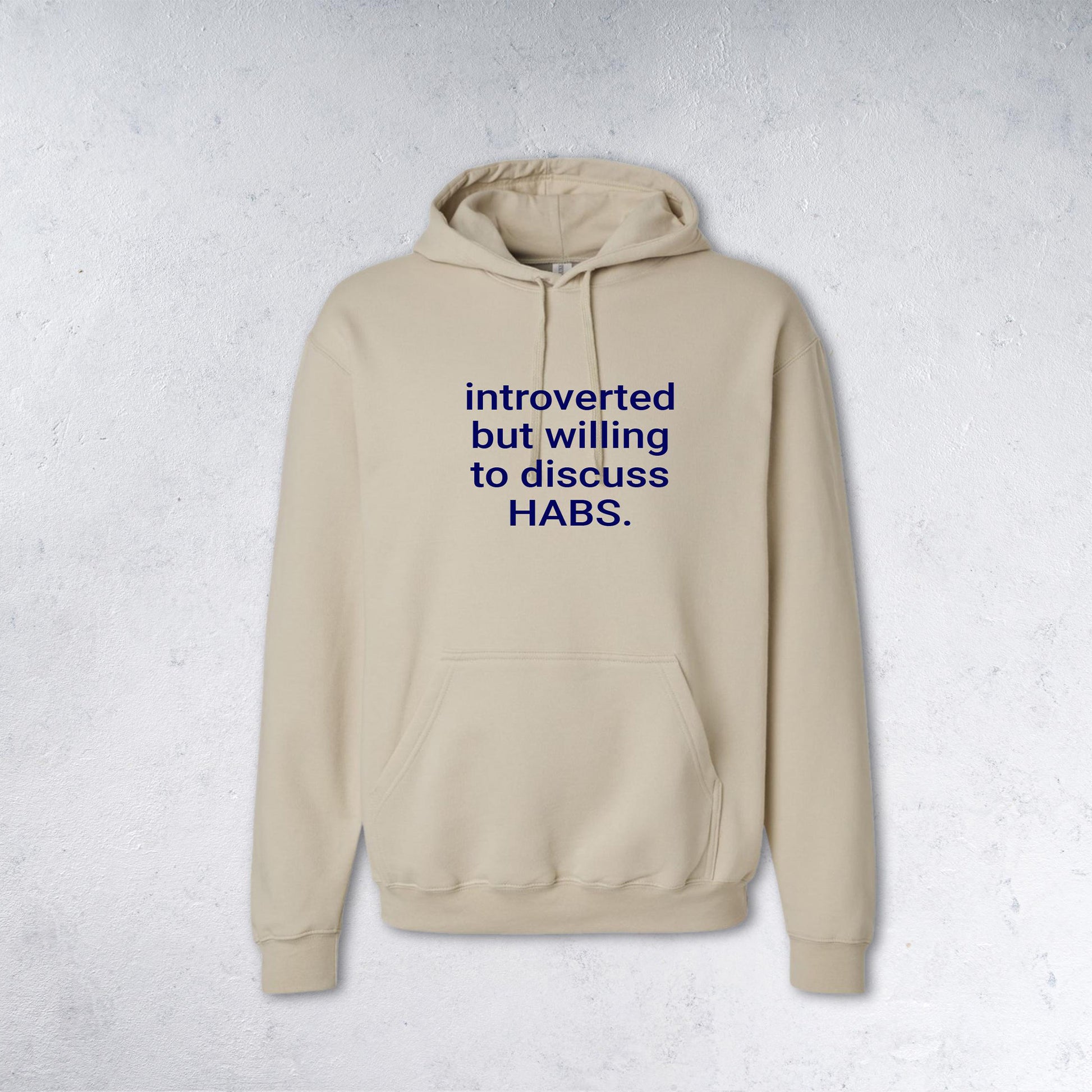 INTROVERTED BUT WILLING TO DISCUSS HABS. Sweatshirt - Canadiens Lover Crewneck & Hoodie - ivory