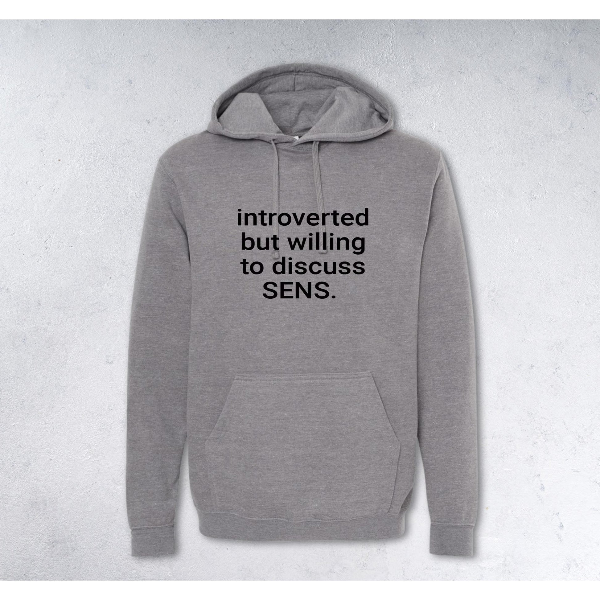 INTROVERTED BUT WILLING TO DISCUSS SENS. Sweatshirt - Senators Lover Crewneck & Hoodie
