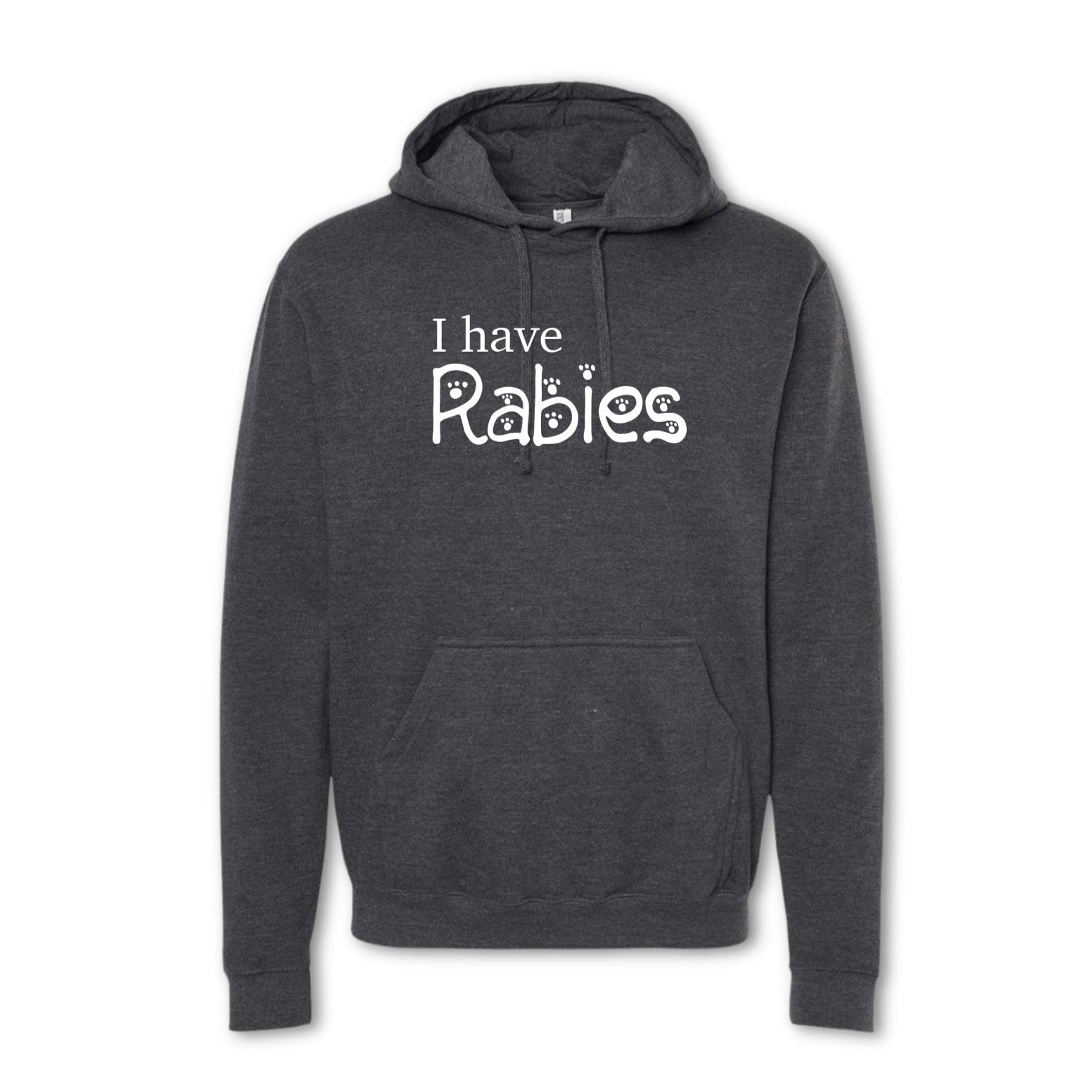I HAVE RABIES 🐾 - Hoodie - grey