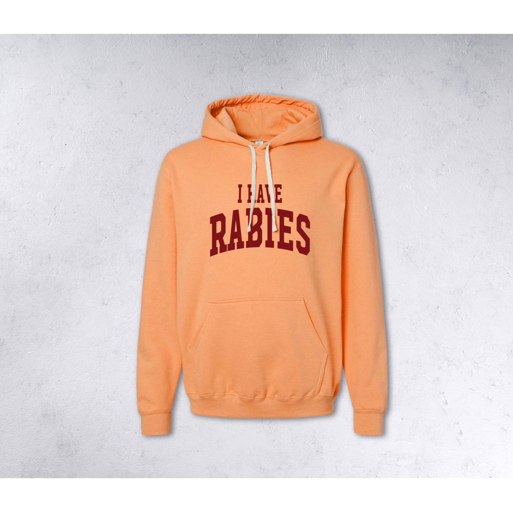 I HAVE RABIES  -  Hoodie - peach