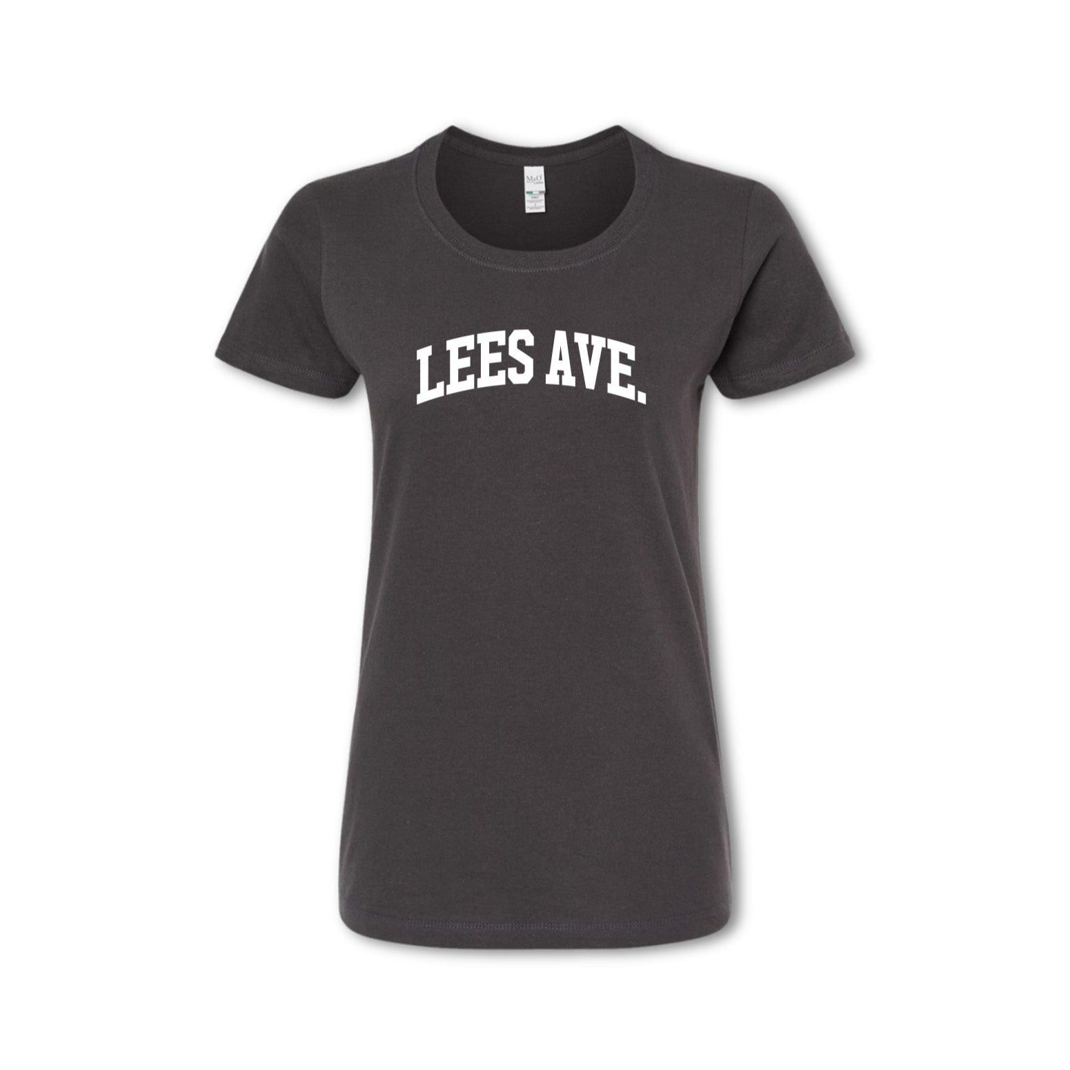 A gray t-shirt with 'LEES AVE.' printed in white across the chest.