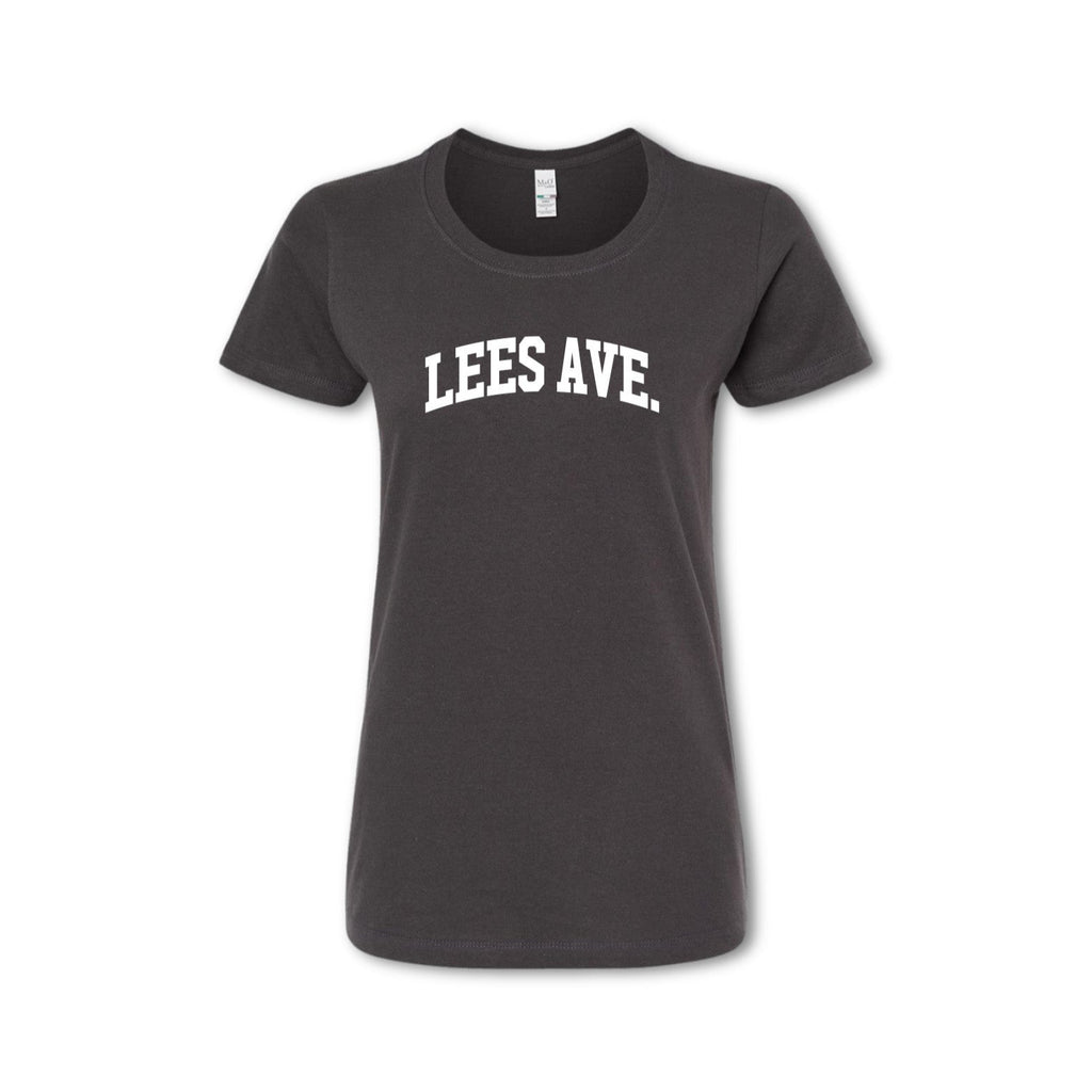 A gray t-shirt with 'LEES AVE.' printed in white across the chest.