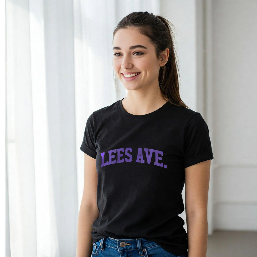 LEES AVE. - T-shirt (Women's & Men's) black