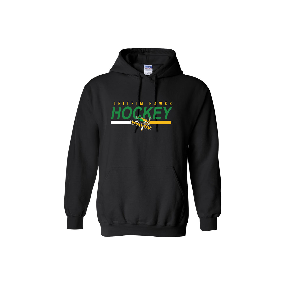 LEITRIM HAWKS - Cotton Hoodie (Face Off)