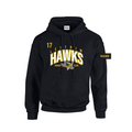 LEITRIM HAWKS - *NEW* Cotton Hoodie (Locker Room) black