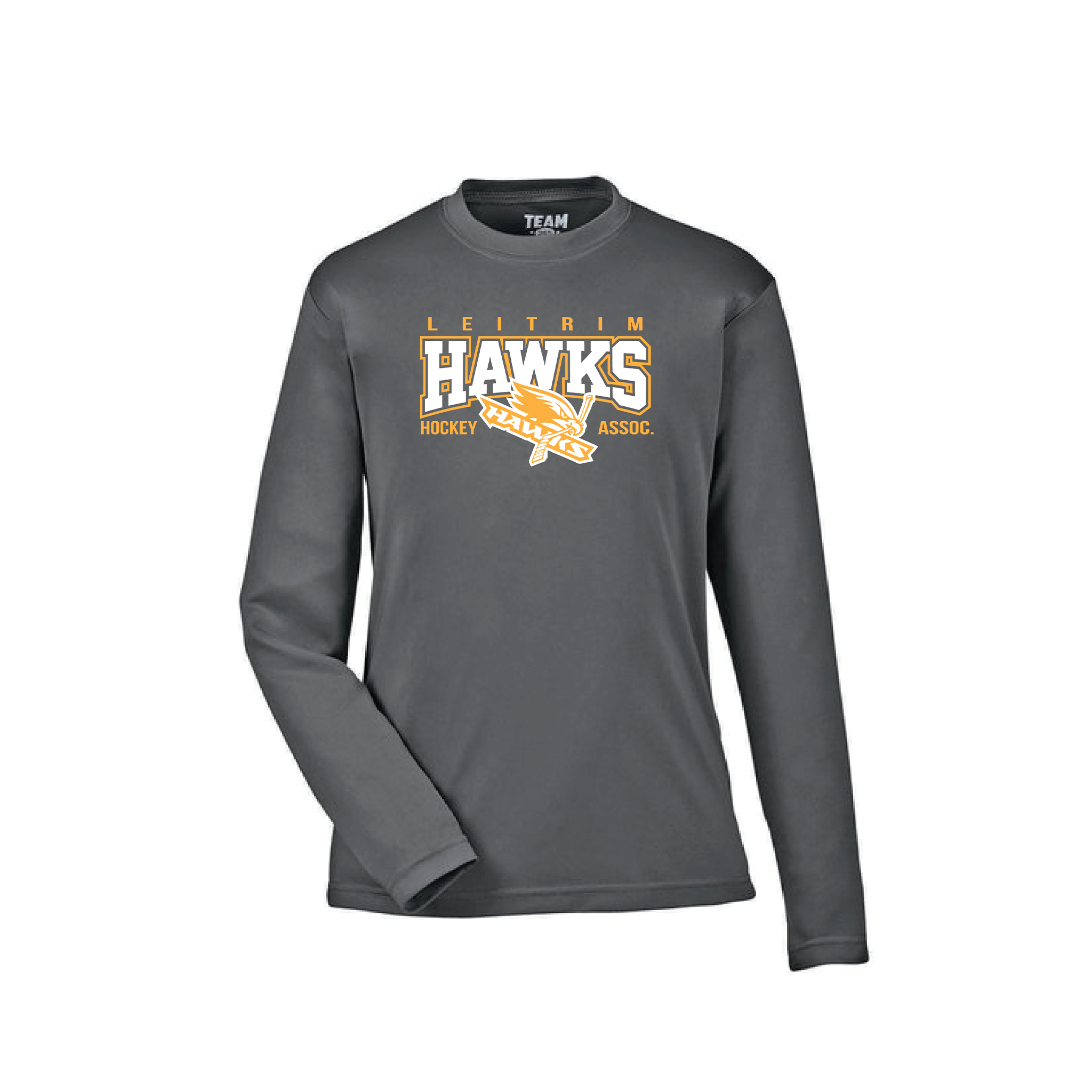 LEITRIM HAWKS - Dri-FIT Long Sleeve Shirt - PRO PLAYER charcoal