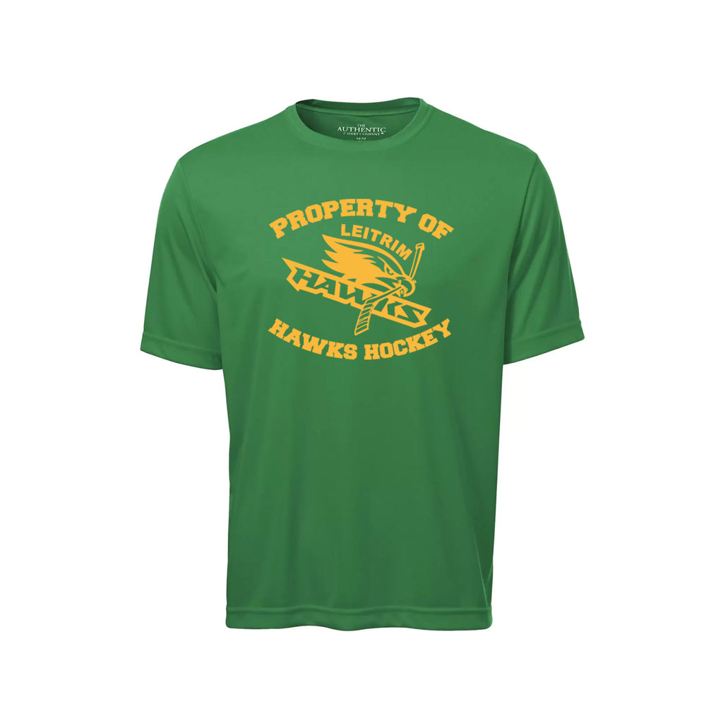 LEITRIM HAWKS - Performance T-Shirt (Property Of Logo)