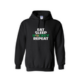 LEITRIM HAWKS - Eat, Sleep, Hockey, Repeat Cotton Hoodie -black
