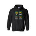 LEITRIM HAWKS - Eat, Sleep, Hockey, Repeat Cotton Hoodie (Icon) - black