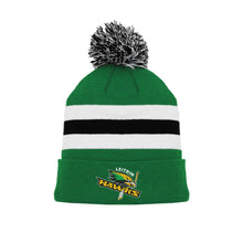 Load image into Gallery viewer, LEITRIM HAWKS - Green Pom Pom Toque
