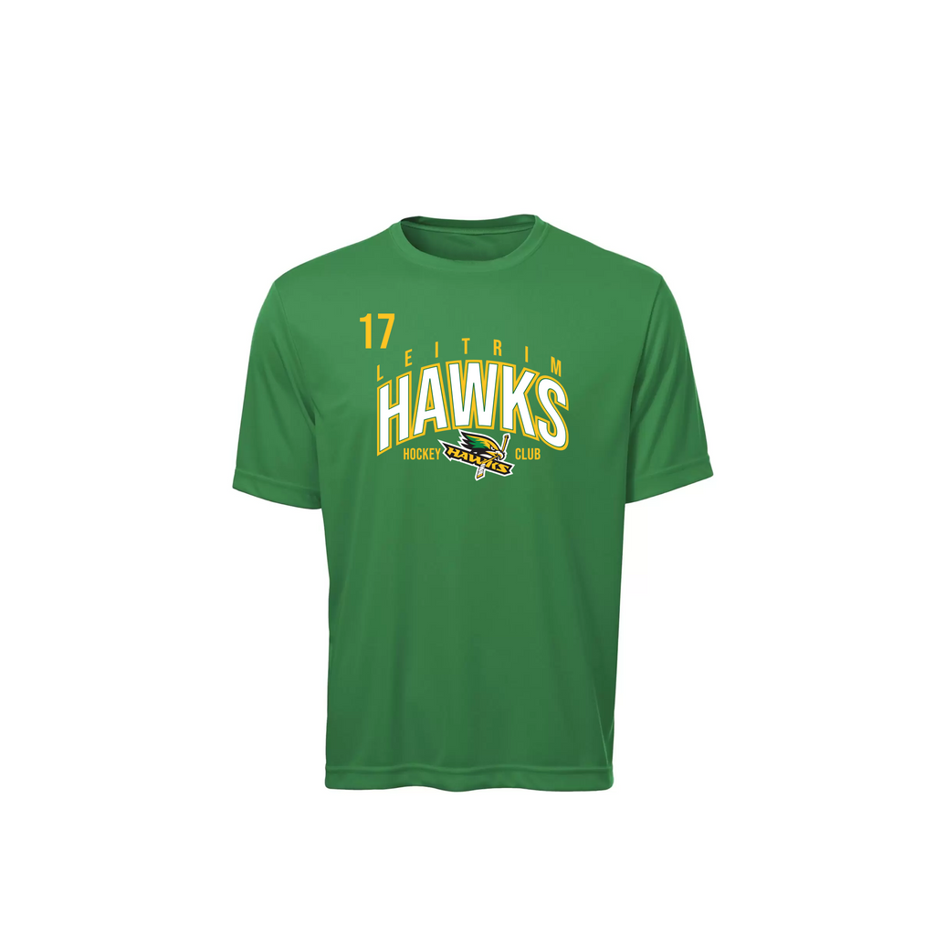 LEITRIM HAWKS - *NEW* Dri-FIT Short Sleeve Shirt (Locker Room)