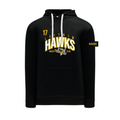 LEITRIM HAWKS - *NEW* Polyfleece Hoodie (Locker Room) black