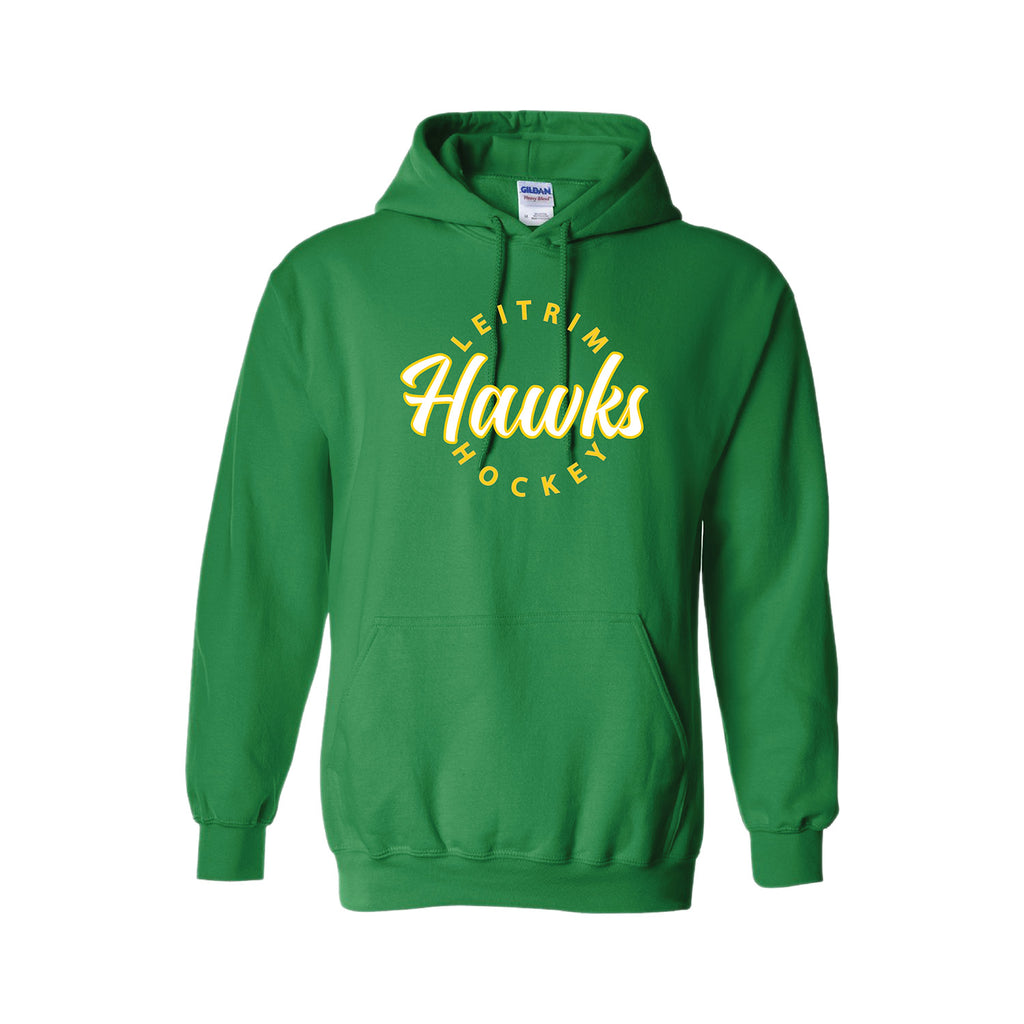 LEITRIM HAWKS - Script Hoodie - green