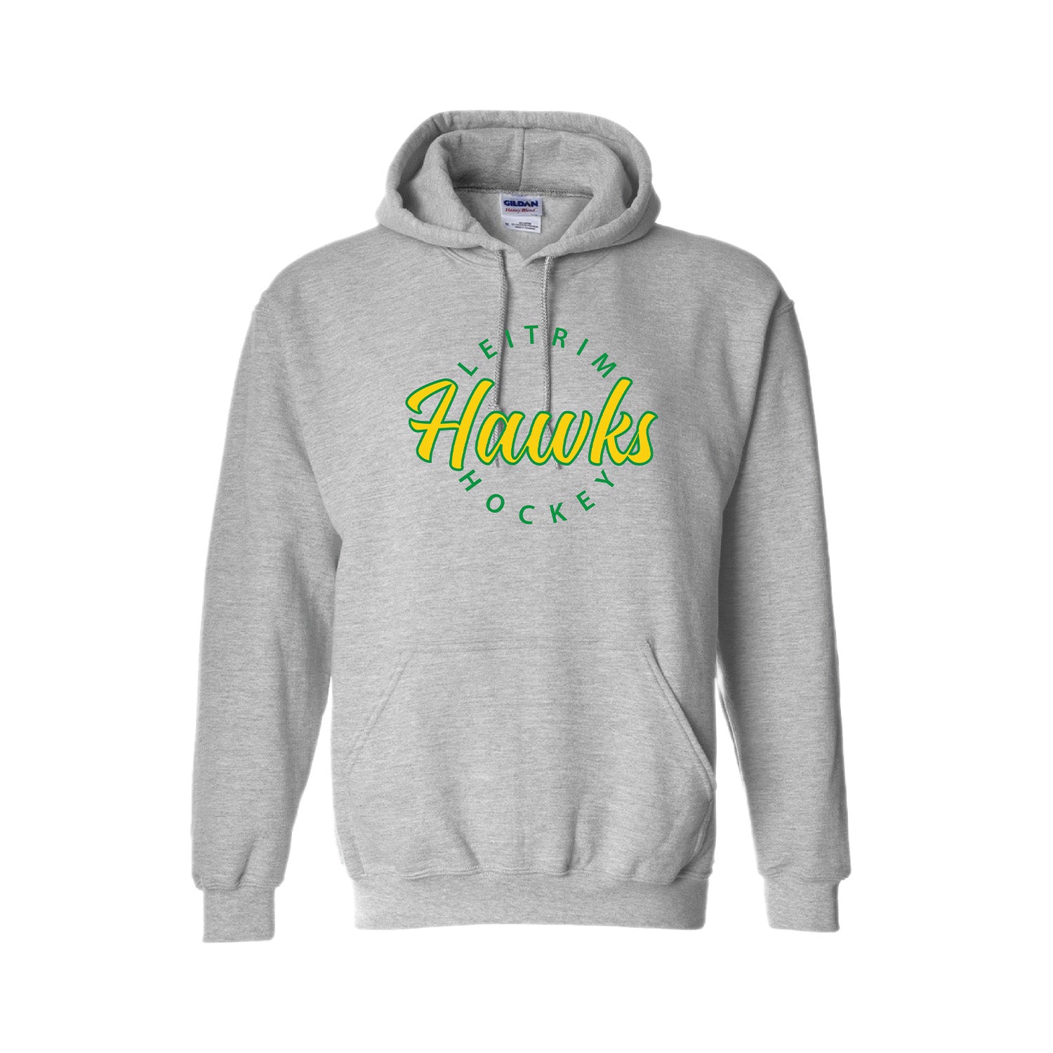 LEITRIM HAWKS - Script Hoodie grey