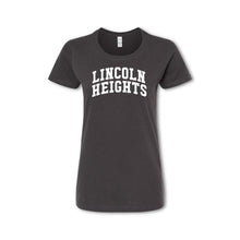 Load image into Gallery viewer, A gray t-shirt with &#39;LINCOLN HEIGHTS&#39; written in bold letters across the chest.
